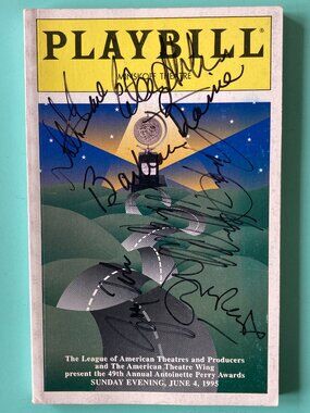Signed Tony Awards Playbill Program 1995 Gregory Hines Nathan Lane Roger Rees+11